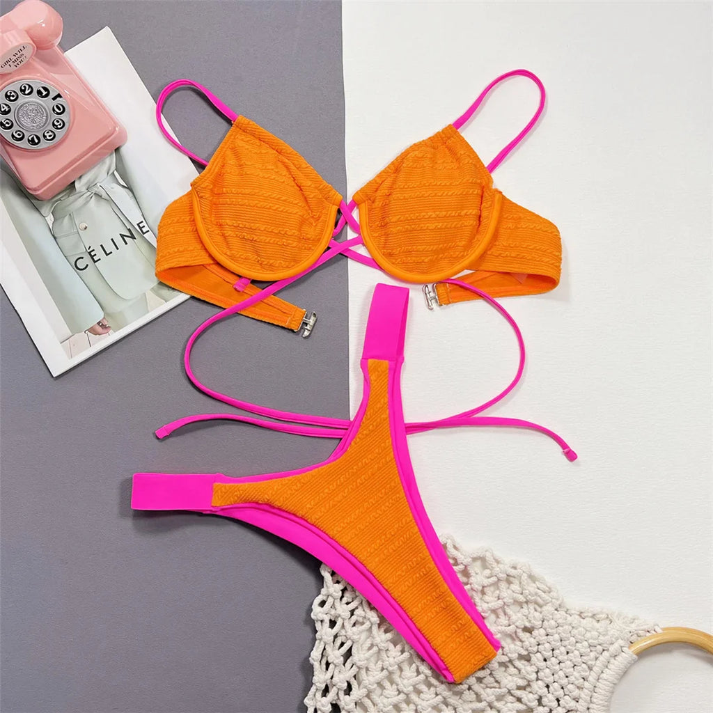 Splicing Underwired Brazilian Bikini