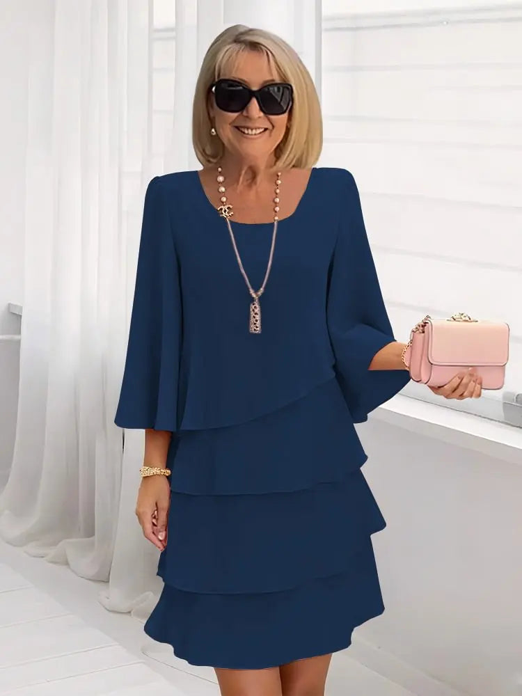 Elise | Fluid Ruffle Elegance Dress