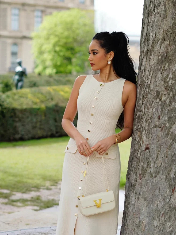 KELSEA DRESS Beige