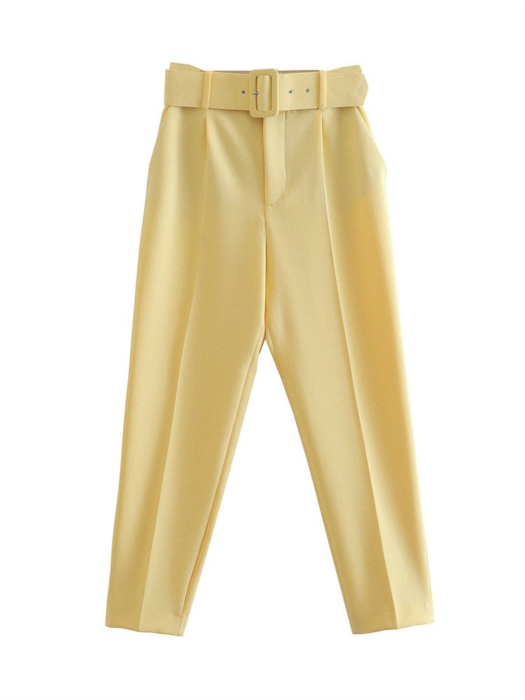 ELLA PANTS & BLAZER Yellow Pants