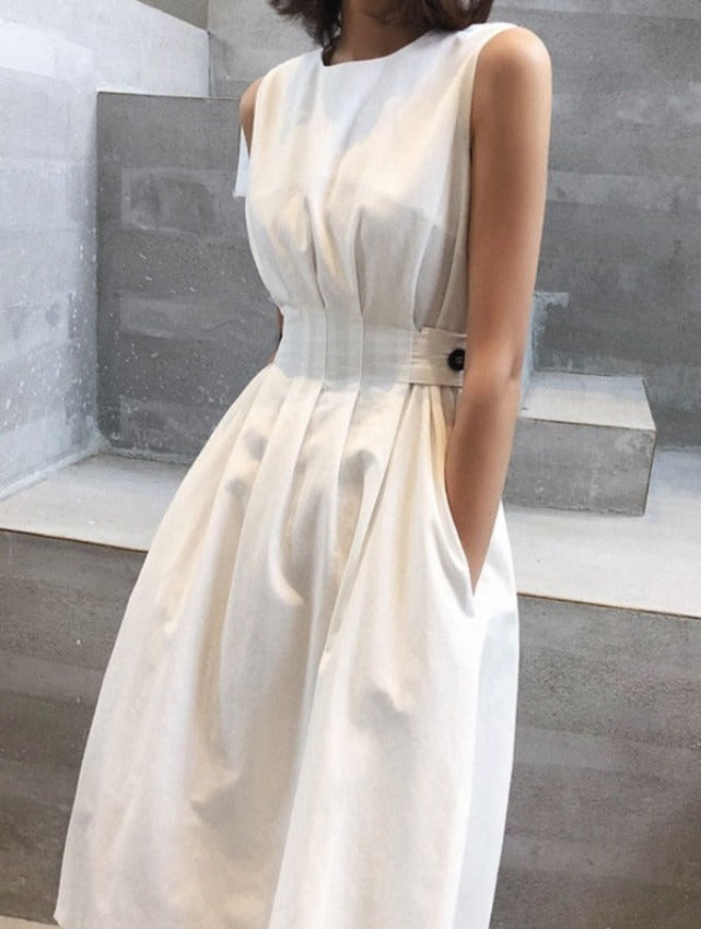 KAITLYN DRESS White