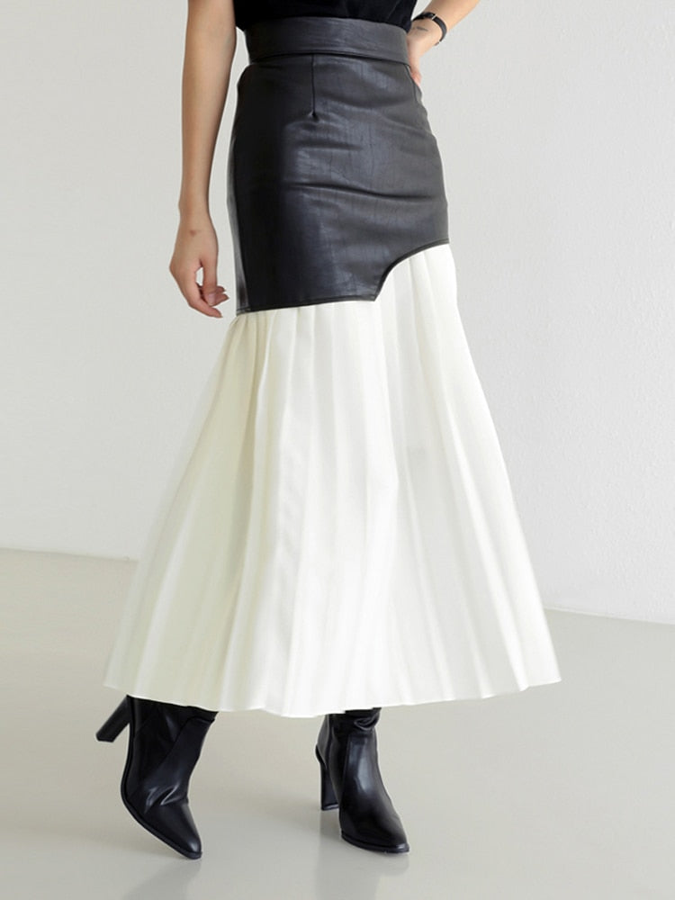 Varvara Mix Skirt White
