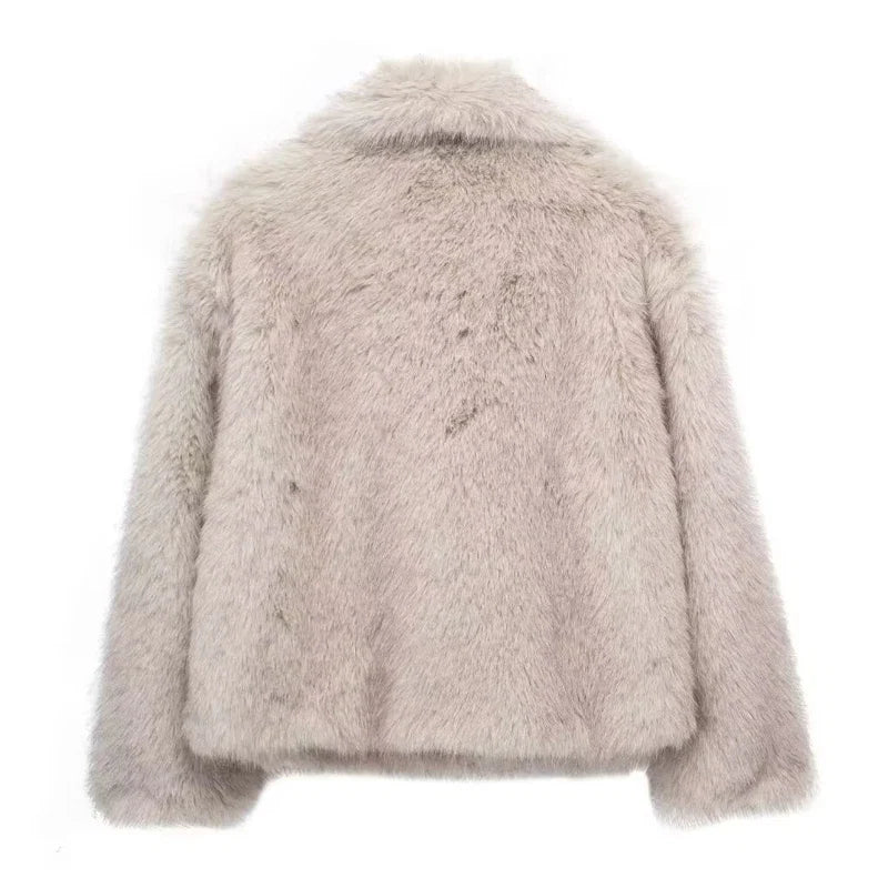 Ivory Luxe Fur Coat