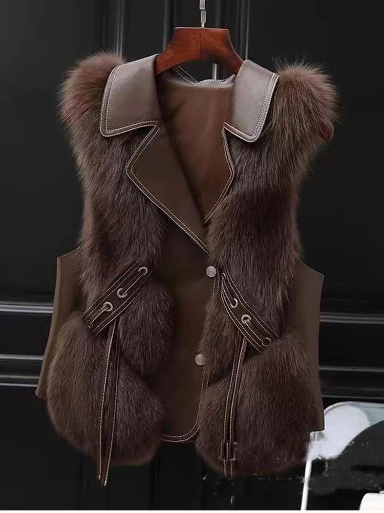 Amorette Faux Fur Vest