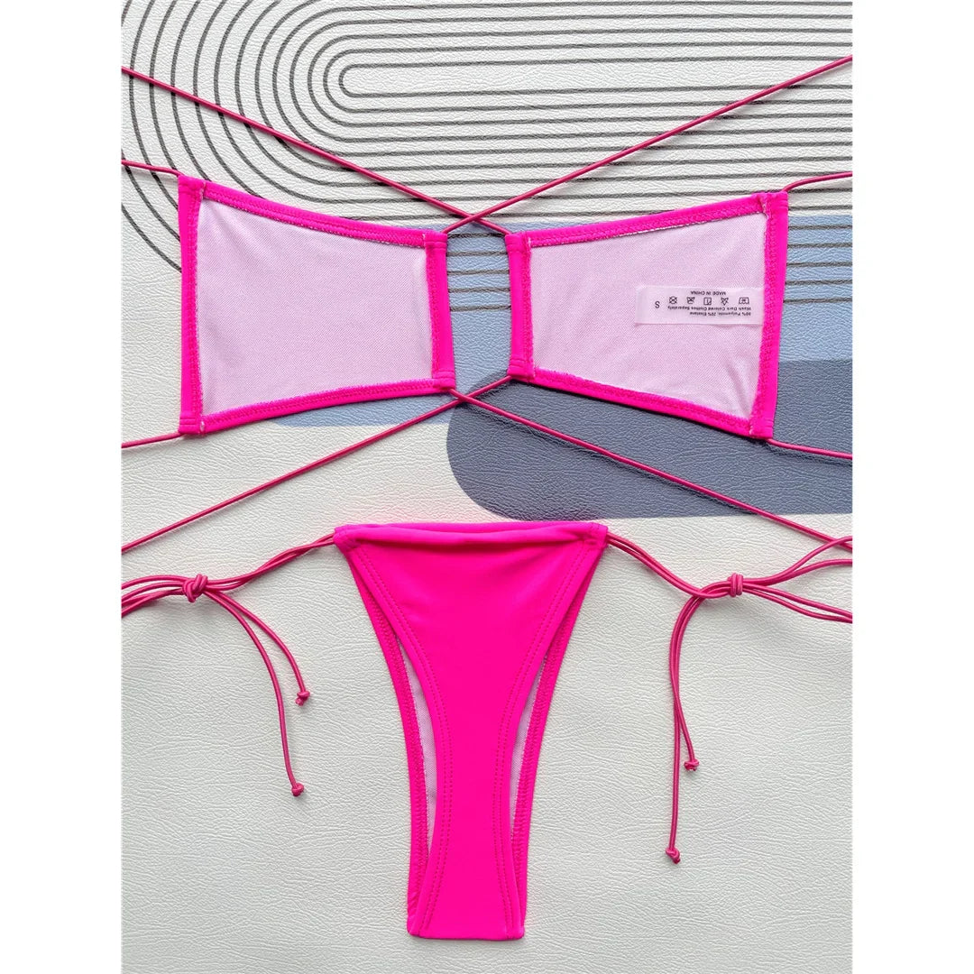 Halter Micro Thong Bikini Set