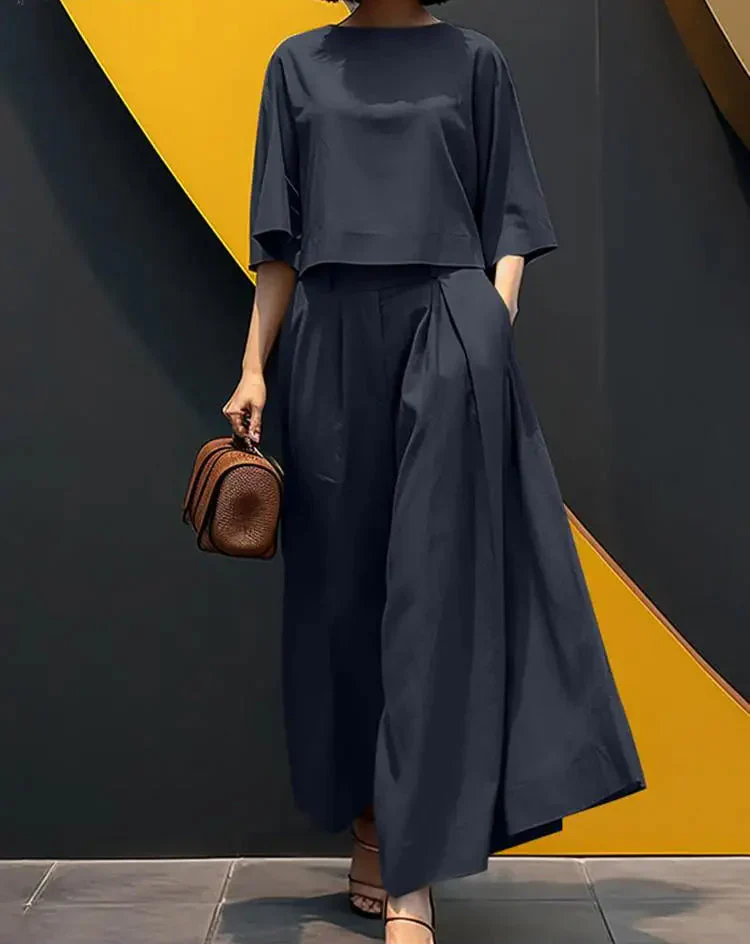 NADIA 2 PIECES SET Dark Blue