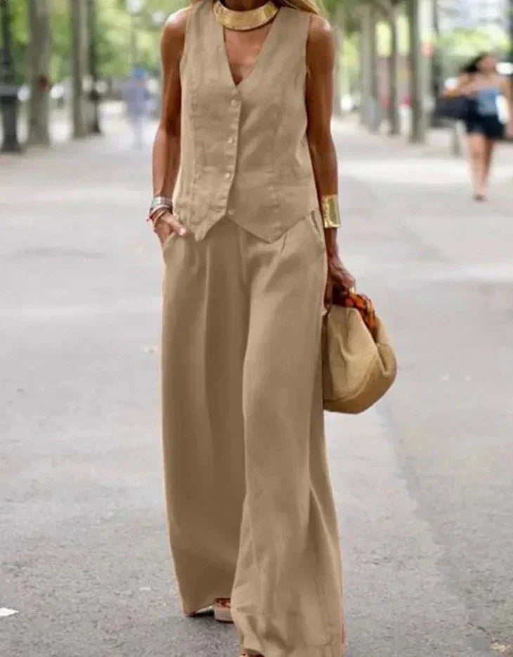 JANNA 2 PIECES SET Khaki