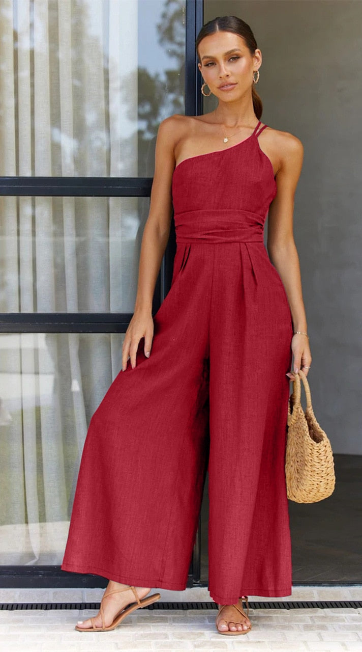 GABRIEL JUMPSUIT Red