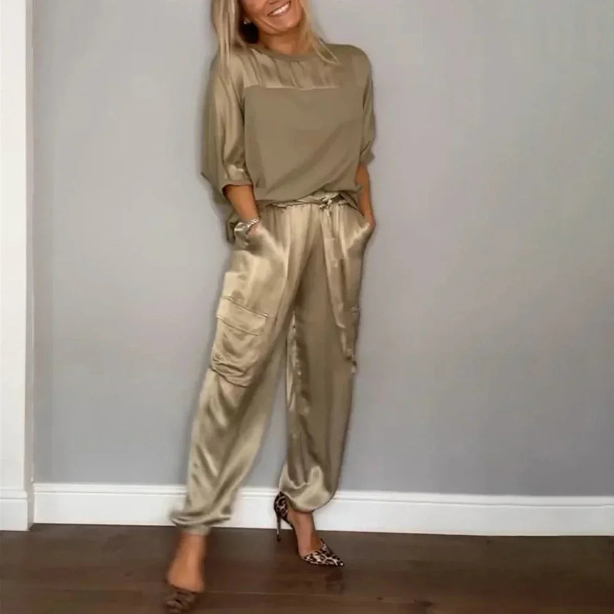 RIANNA TWO PIECE SET Gold