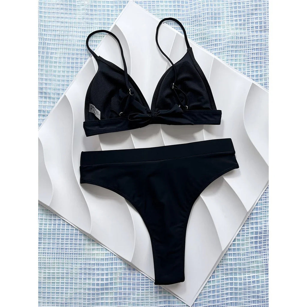 Mid Waist Brazilian Bikini