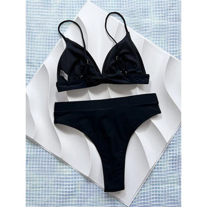 Mid Waist Brazilian Bikini