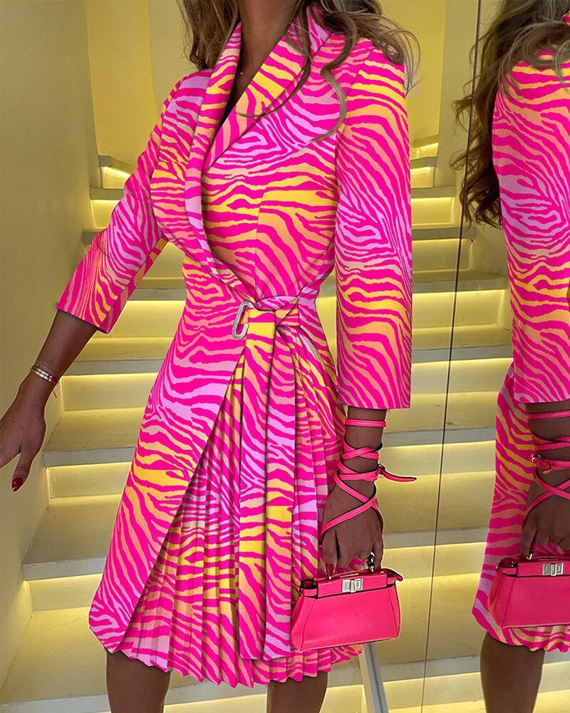 Jessica Dress Zebra patter