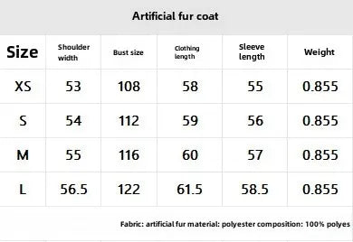 Women’s Luxury Faux Fur Coat