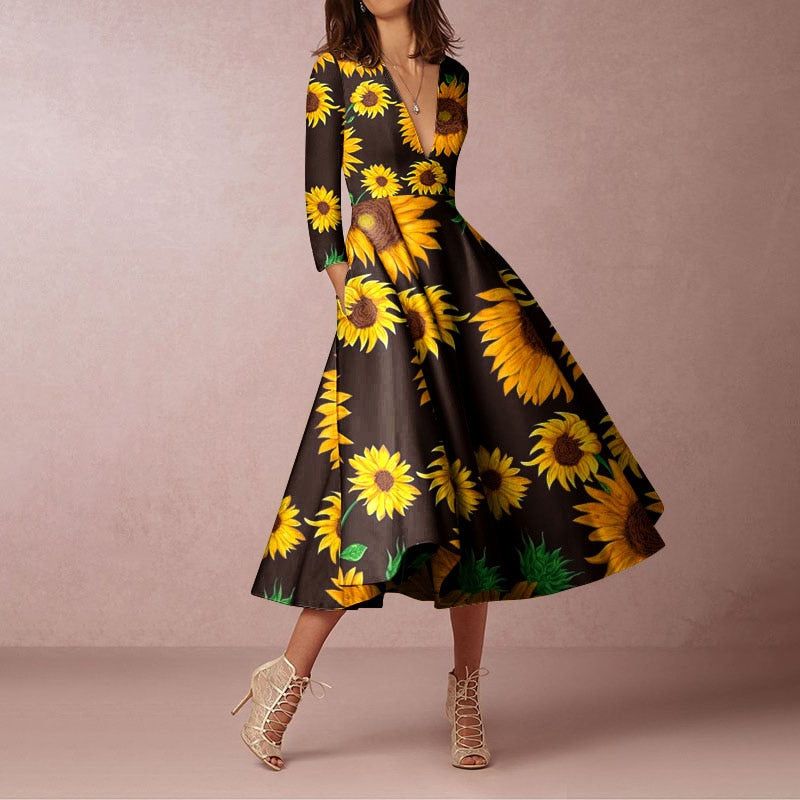Sheny Dress Sunflower