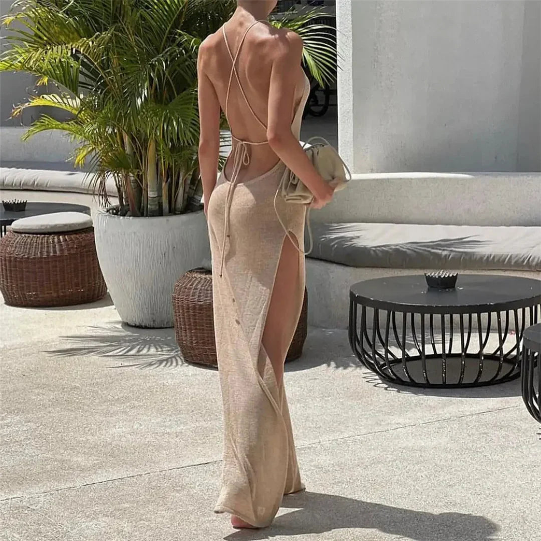 High Slit Crochet Beach Tunic