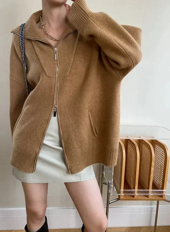 BELENA CARDIGAN Camel One Size