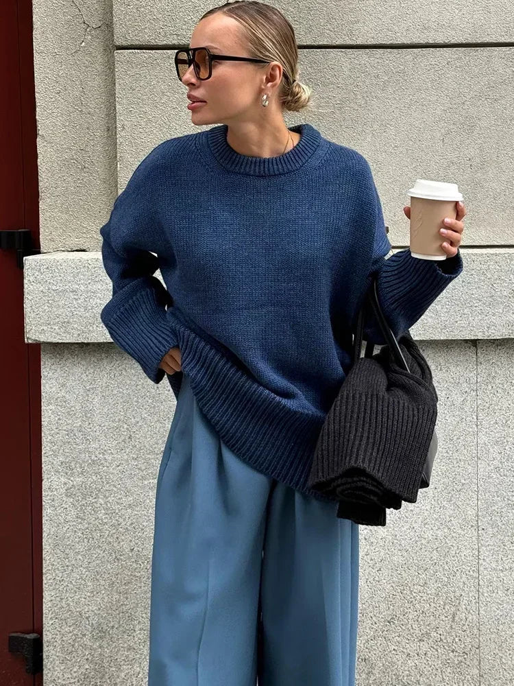 EMMA SWEATER Blue One Size