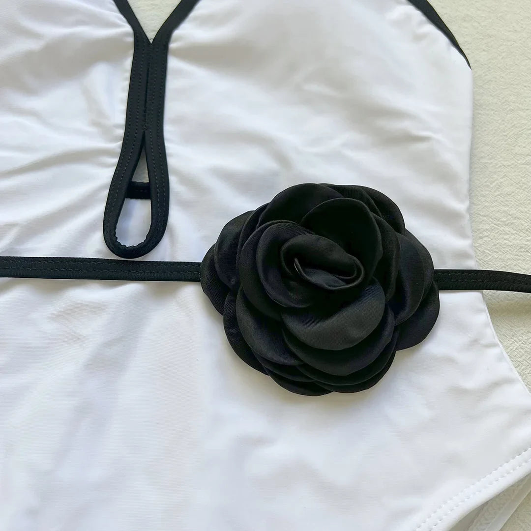 3D Flower One Piece Swimsuit