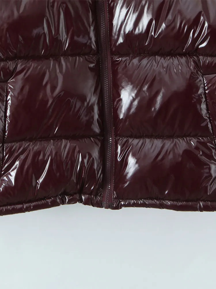 Virelle Glossy Hooded Parka
