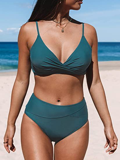COLTER SWIMSUIT Malachite green