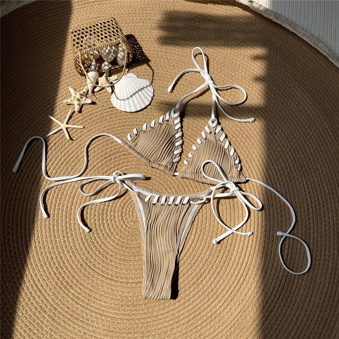 High Leg Strappy Bikini