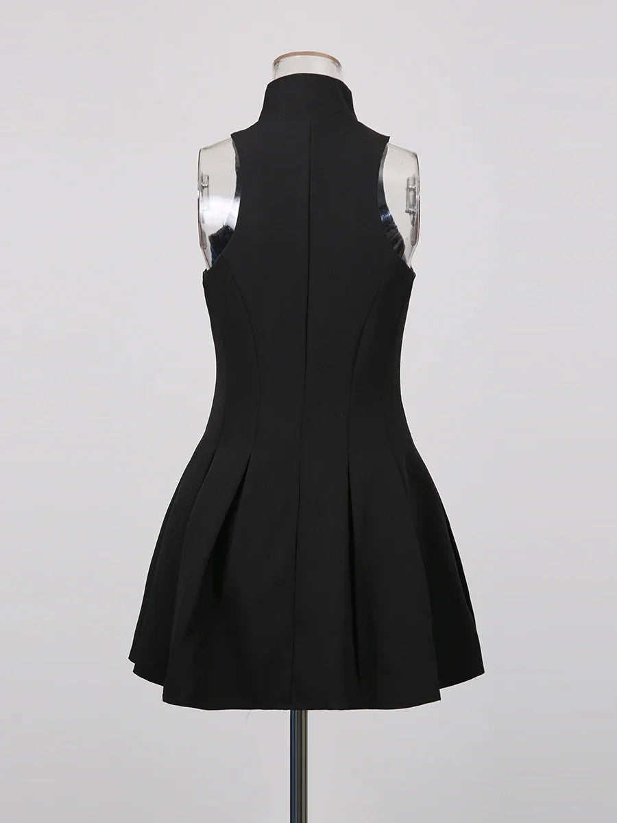 Slim Fit Patchwork Mini Dress