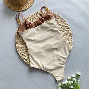 Splicing Knotted Skirt Monokini