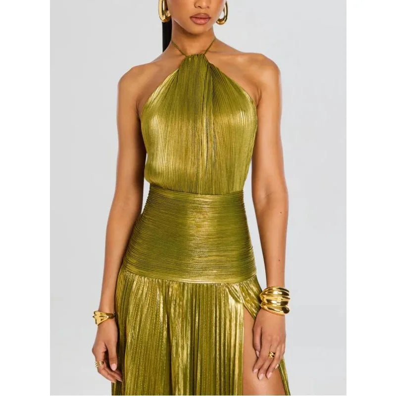 Women’s Off-Shoulder Corset Maxi Dress