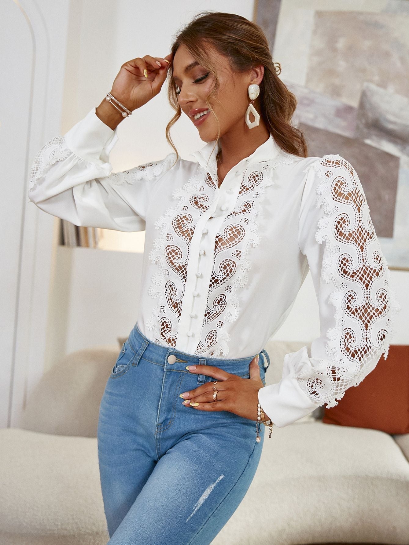 Nataly Blouse White
