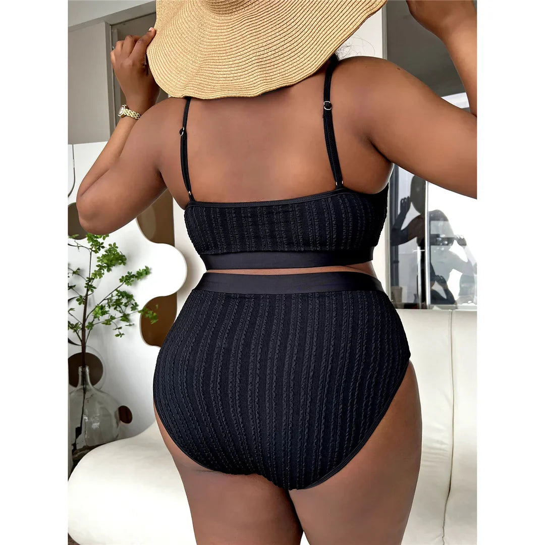 Ribbed Two-Piece Plus Bikini