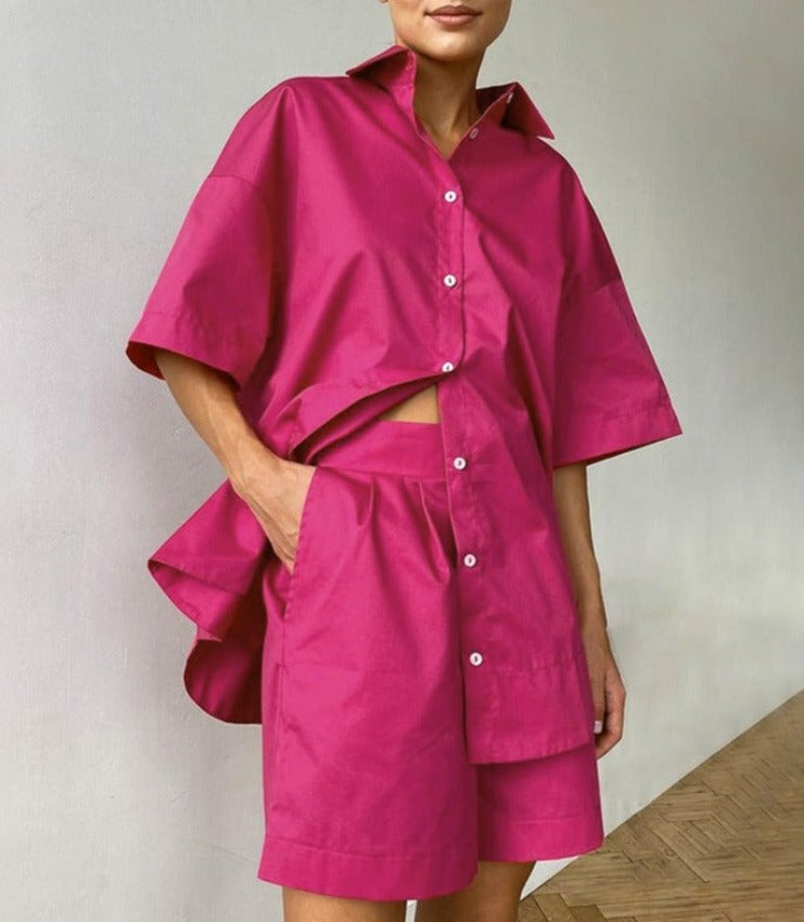 RONNA TRENDY SET Rose red