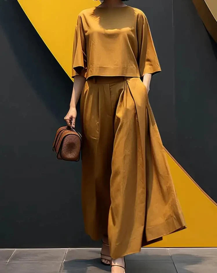 NADIA 2 PIECES SET Yellow
