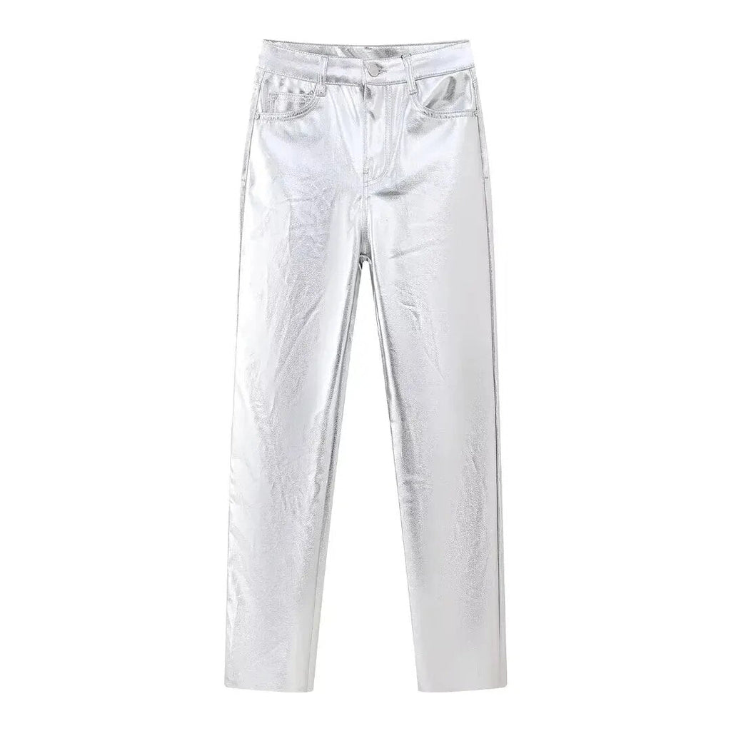 ASTRID SILVERY SET Only Pants