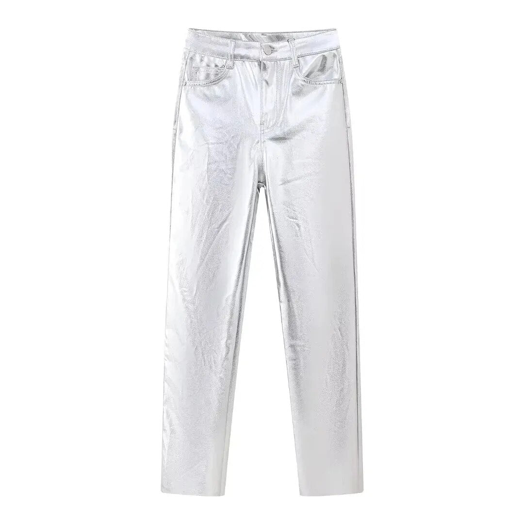 ASTRID SILVERY SET Only Pants
