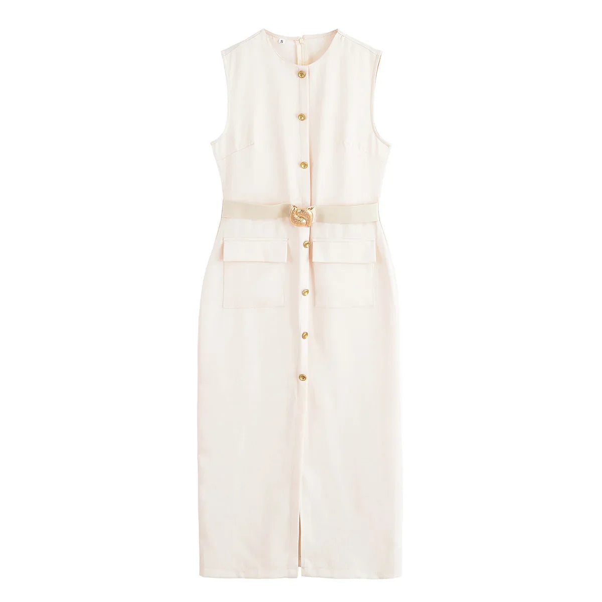 Clara Belted Midi Dress