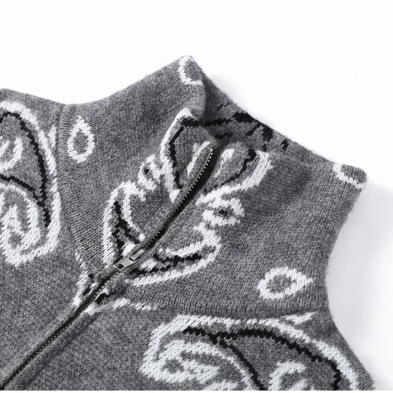 Women’s Jacquard Zip Cardigan