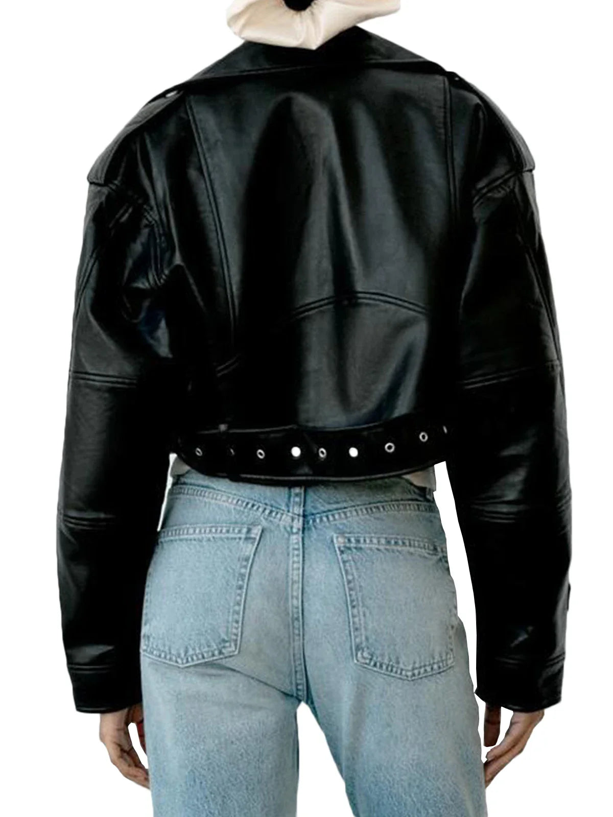 Damenjacke aus Kunst-PU-Leder