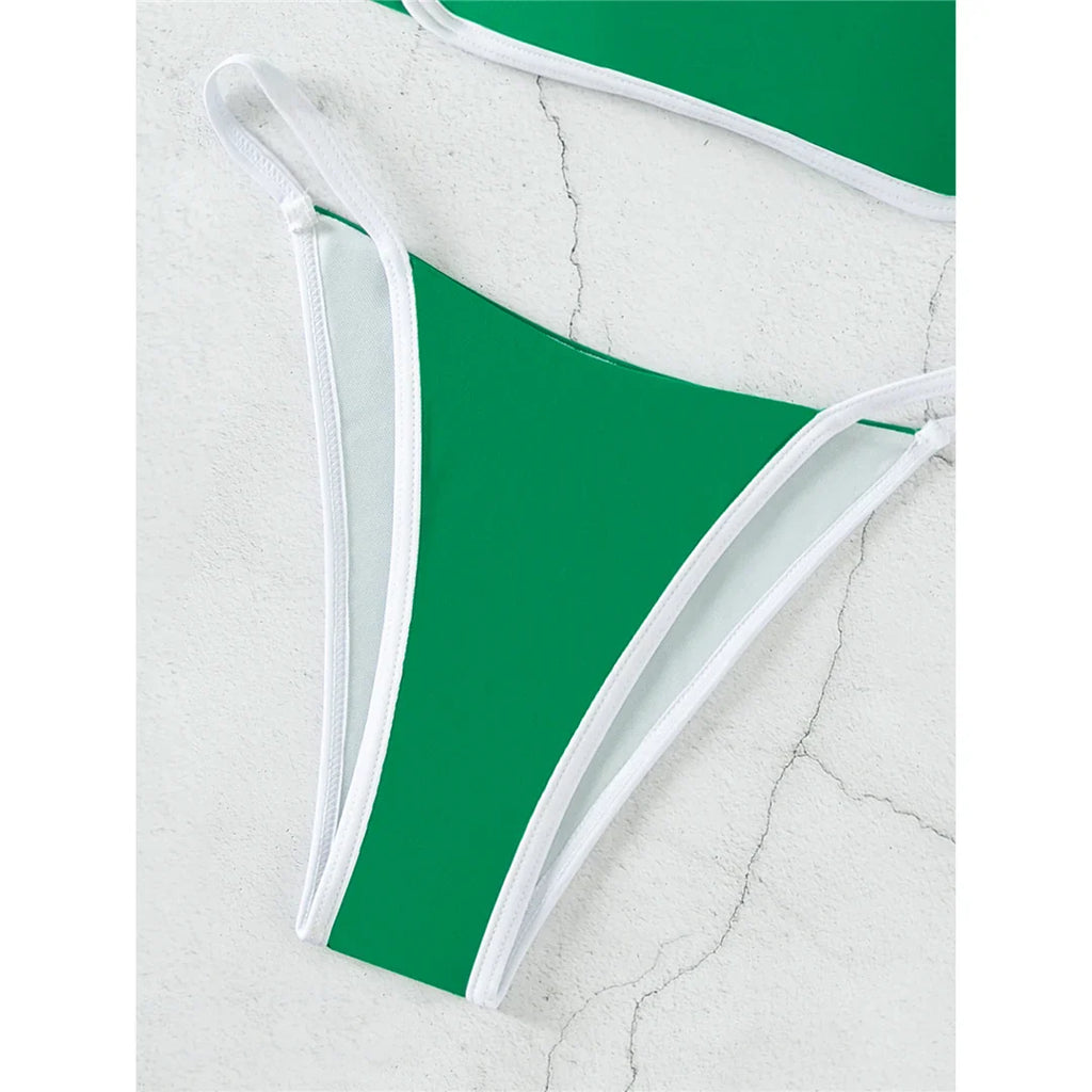 Knotted Splicing Padded Bikini