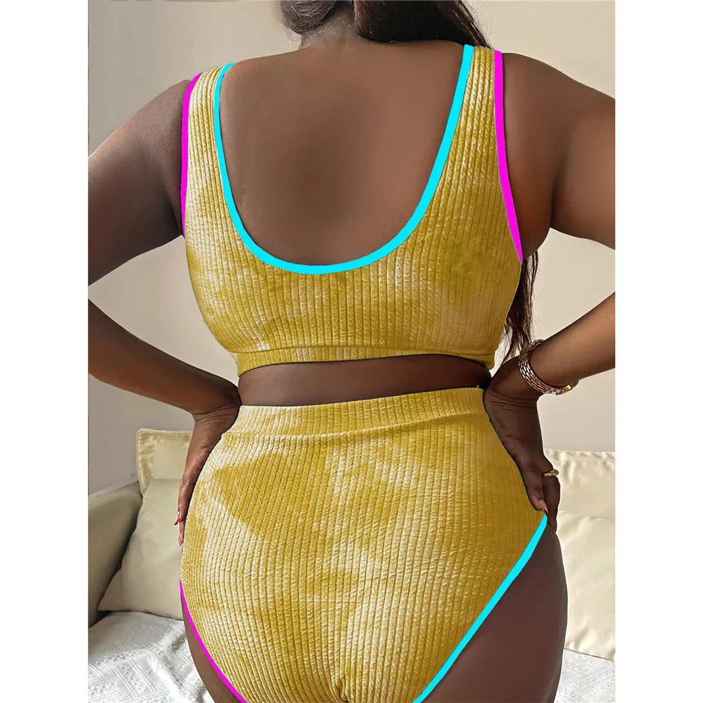 Tie Dye Bikini Large Size