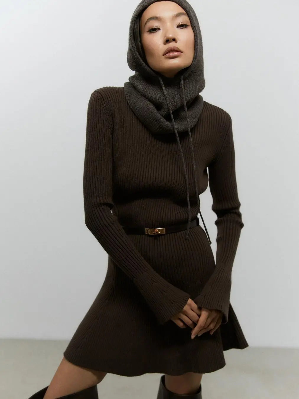 BAIRA MINI DRESS Coffee