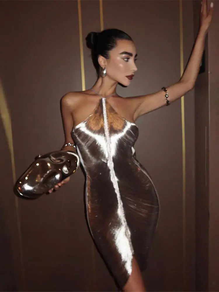 LAURETA DRESS Silver