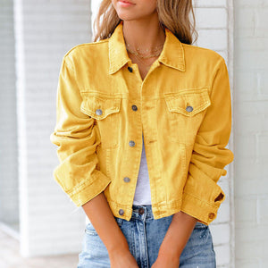 Charlotte Cropped Denim Jacket