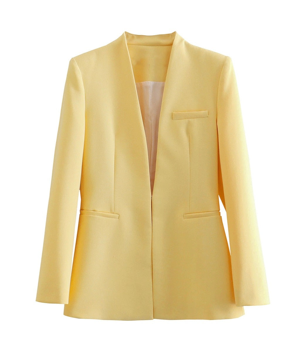 ELLA PANTS & BLAZER Yellow Blazer