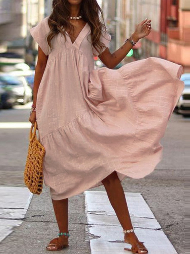 SINTIA DRESS A Pink