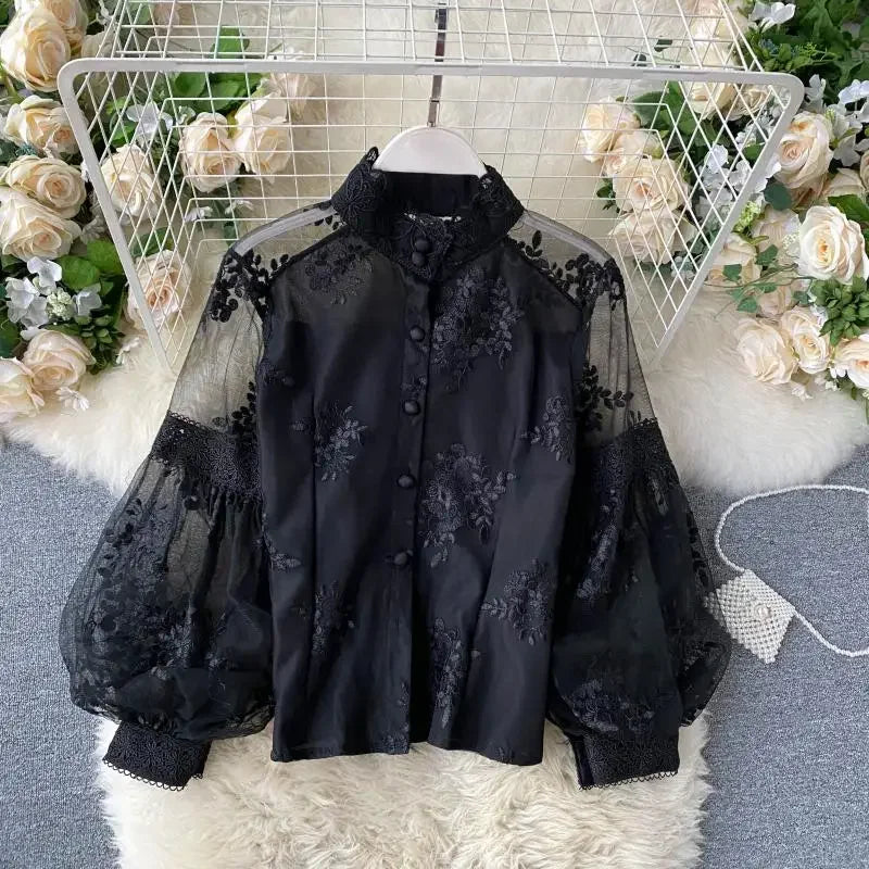 Berry Blouse black One Size