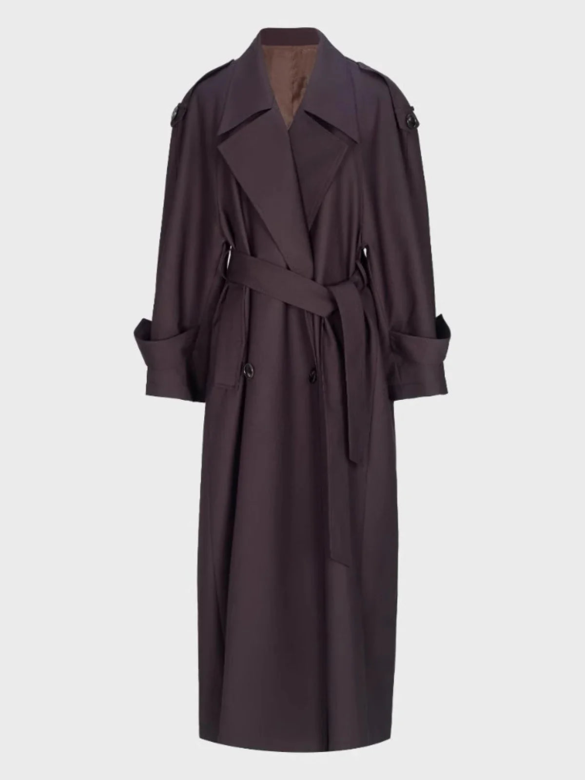 Sophia Double Breasted Long Trench Coat