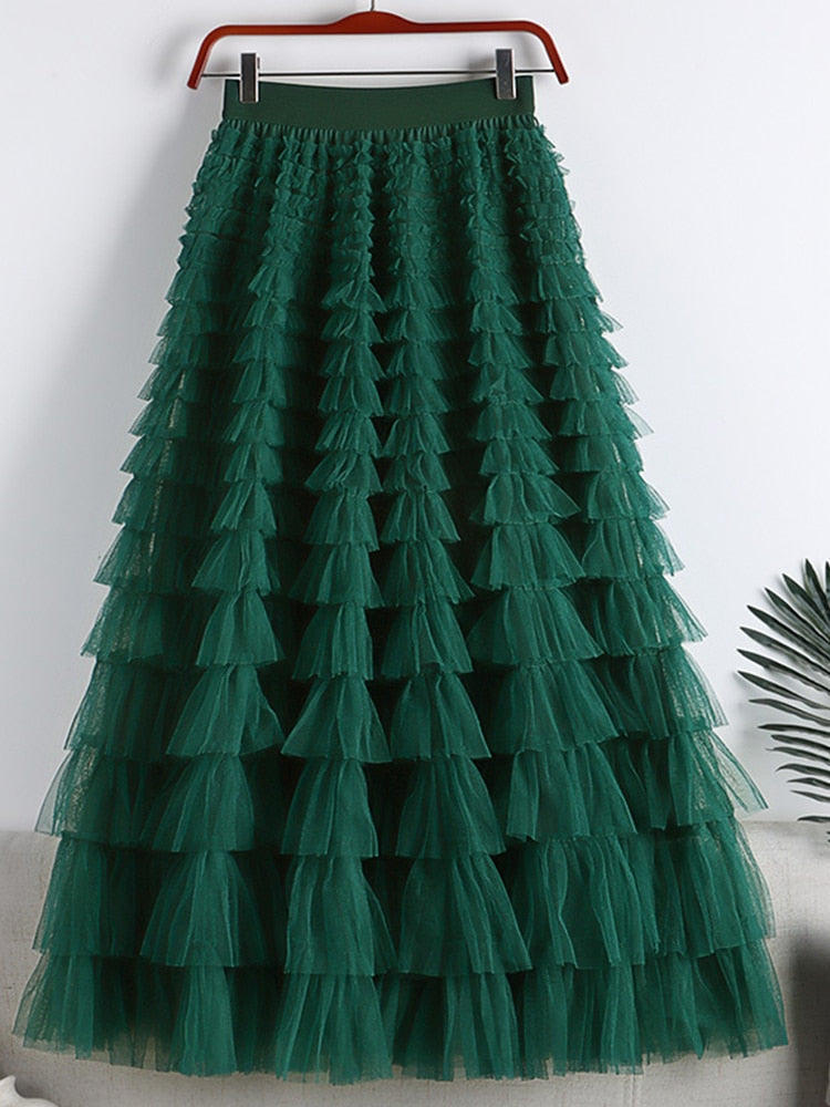 Harley Skirt Dark Green One Size