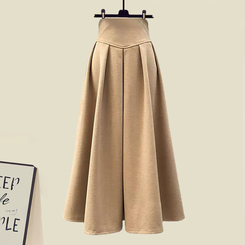 GREATHA SET Khaki skirt