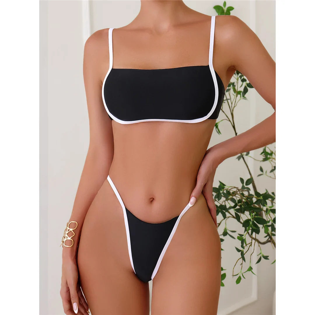 Knotted Splicing Padded Bikini