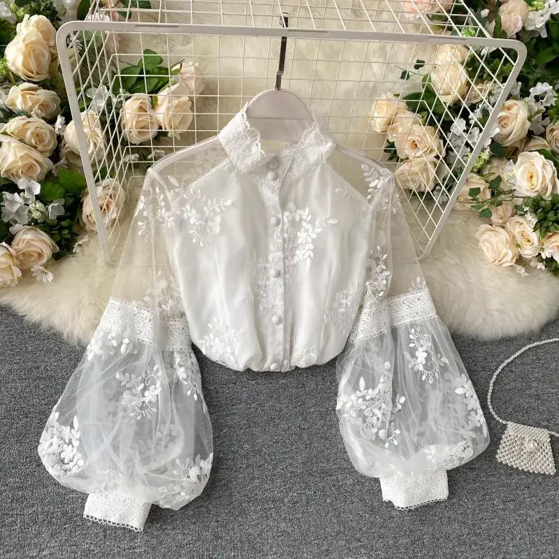 Berry Blouse White One Size
